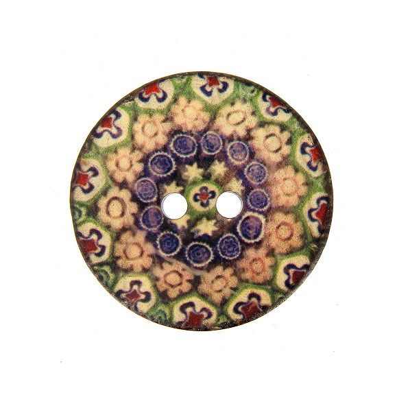 Bouton bois Carmen 40 mm
