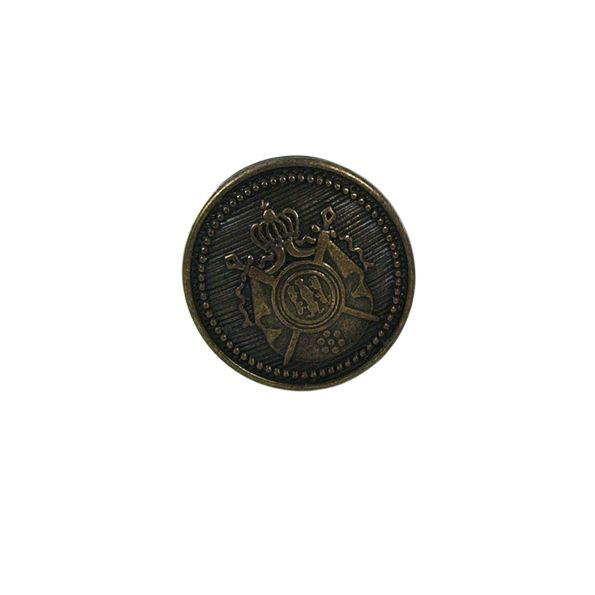 Bouton Pablo écusson en métal 20 mm- Bronze