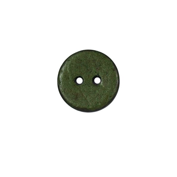 Bouton bois Claudie mat 18 mm - Vert