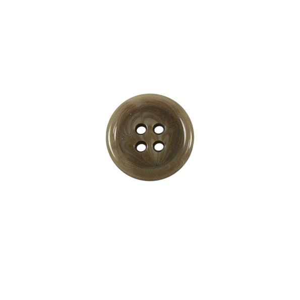 Bouton effet nacré Loris 15 mm - Beige