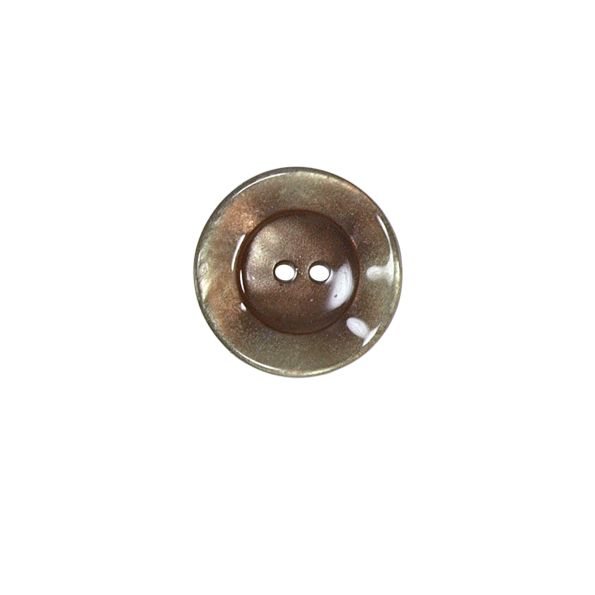 Bouton bord gondolé Agatha 18 mm - Beige