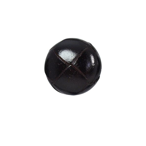 Bouton Giustina effet capitonné 20 mm - Marron