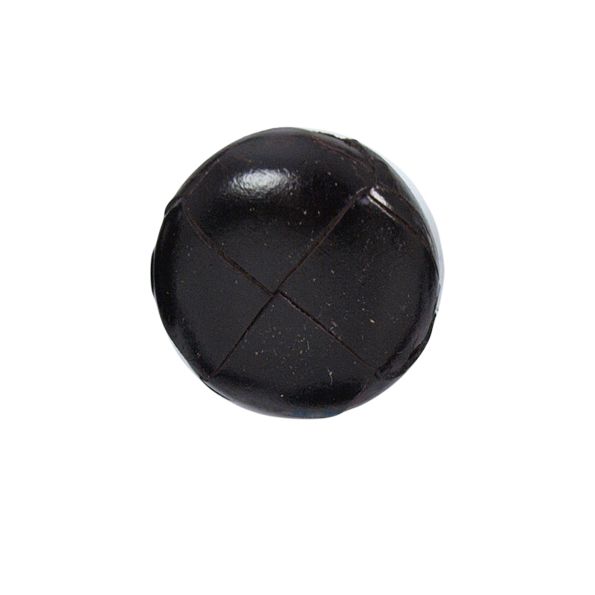 Bouton Giustina effet capitonné 25 mm - Marron