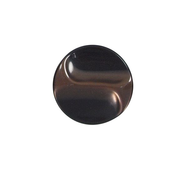 Bouton Calvin relief 22 mm - Marron