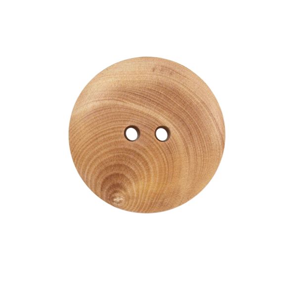 Bouton bois lisse - 27 mm