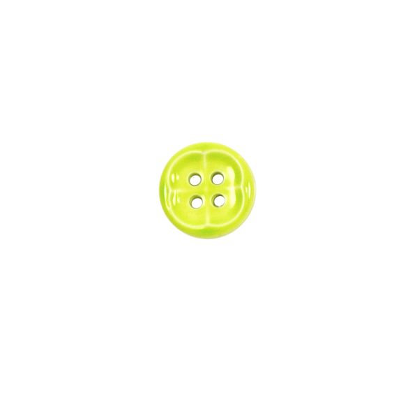 Bouton Nicolas forme fleur 12 mm - Vert