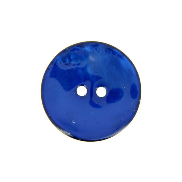 Boutons nacré 35 mm - Bleu électrique