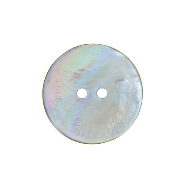 Boutons nacré 15 mm - Blanc