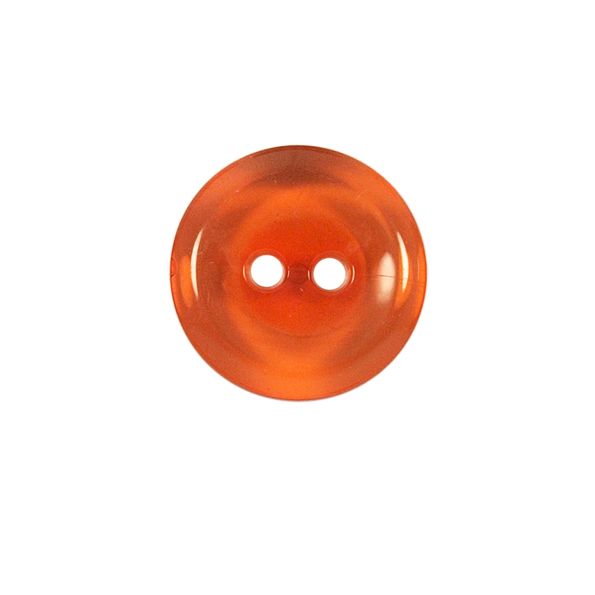 Bouton Cristobal transparent 22 mm - Orange