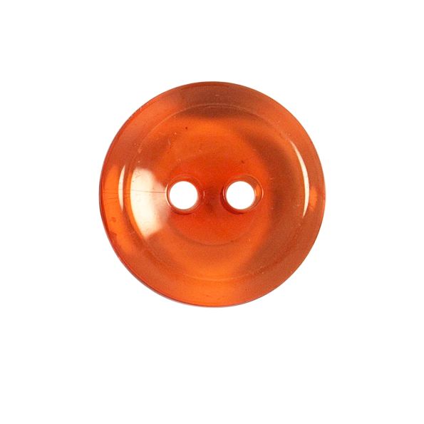 Bouton Cristobal transparent 27 mm - Orange