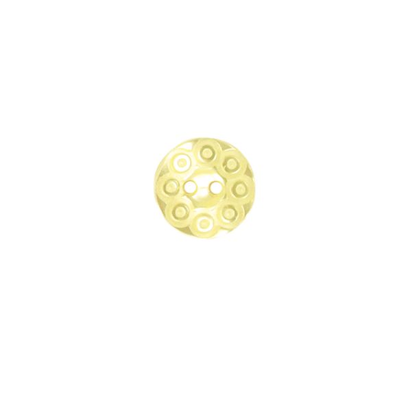 Bouton Victoria spirale fantaisie 13 mm - Jaune