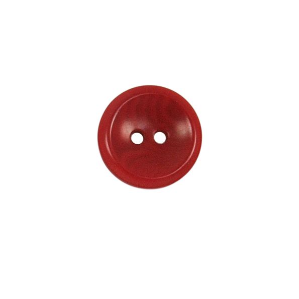 Bouton Carlota incurvé 18 mm - Rouge