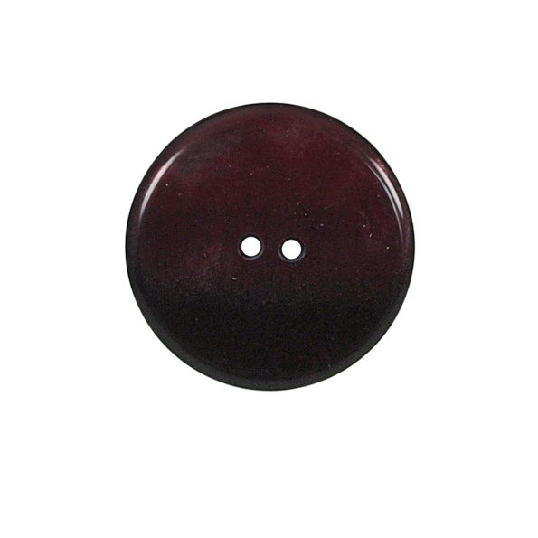 Bouton nacré plat Kate 27 mm - Rouge