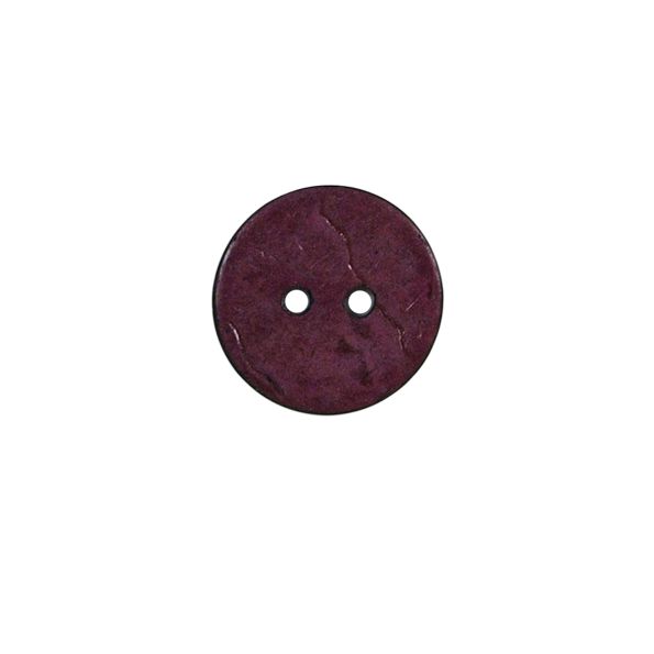 Bouton bois Claudie mat 18 mm - Violet
