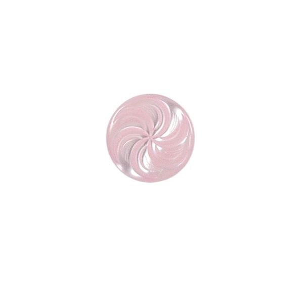 Bouton Giani spirale fleuri 15 mm - Rose