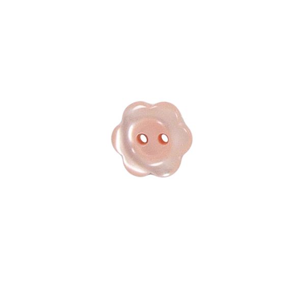 Bouton Yves fleur 12 mm - Rose clair