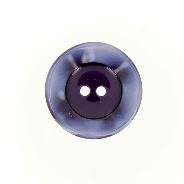 Bouton cuvette bord gondolé 22 mm - Violet