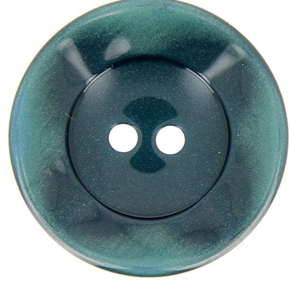 Bouton cuvette bord gondolé 40 mm - Bleu