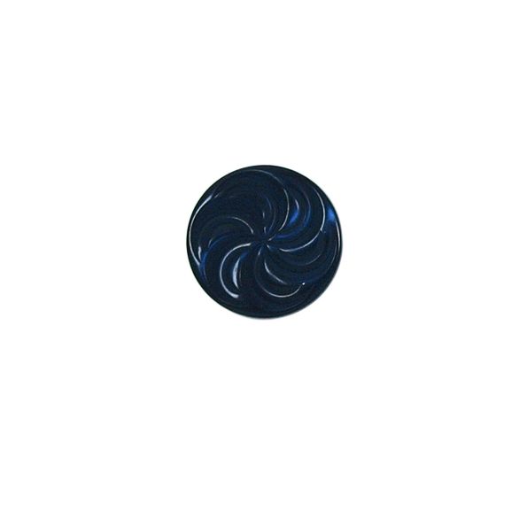 Bouton Giani spirale fleuri 15 mm - Bleu marine