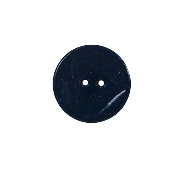 Bouton bois Claudie mat 22 mm - Bleu