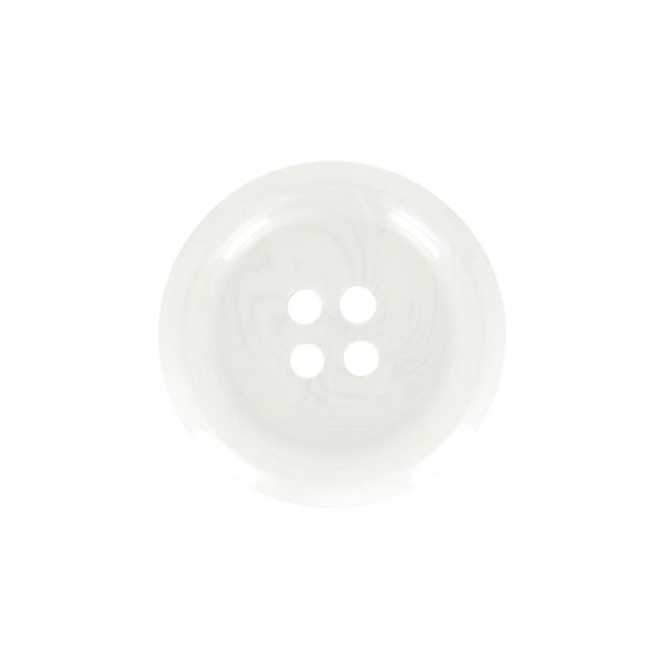Bouton Veste homme 22 mm uni - Blanc