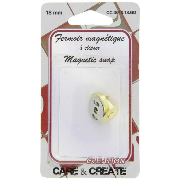 Fermoir magnétique 18 mm Or - Care & Create