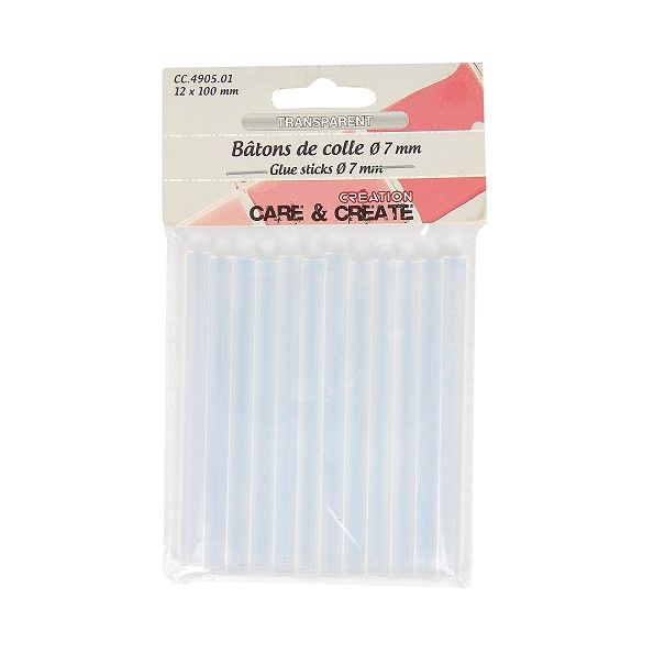 Bâtons de colle 7 mm pour pistolet à colle x12