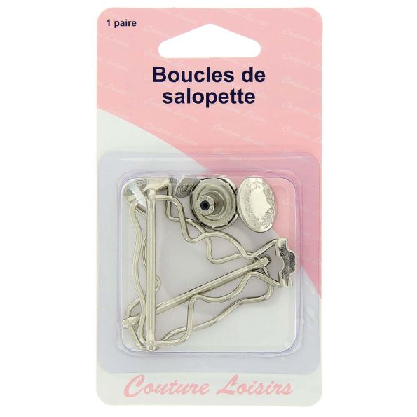 Boucles pour salopettes Argent x2