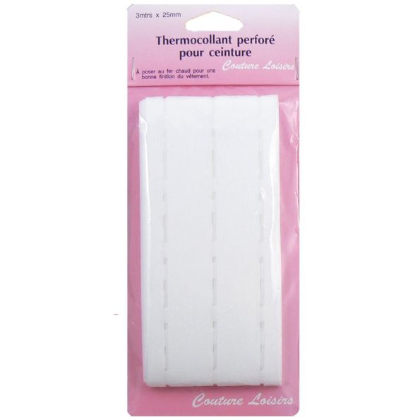 Perfo-bande thermocollante 25 mm longueur 3 m