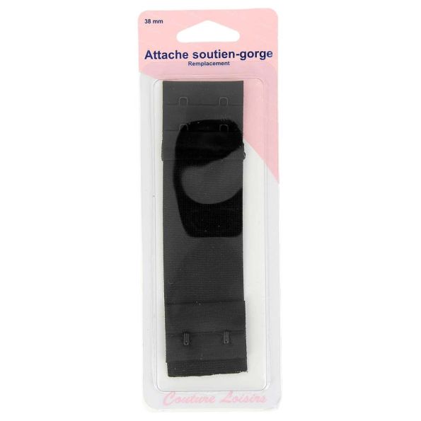 Attache pour soutiens-gorge 38 mm - Noir