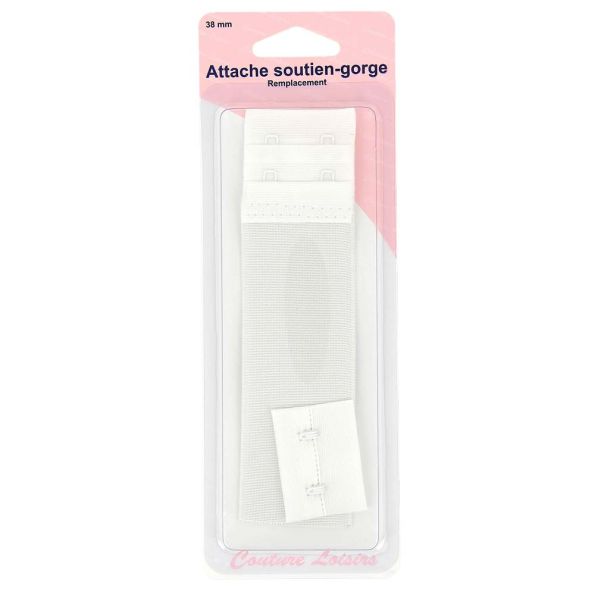 Attache pour soutiens-gorge 38 mm - Blanc