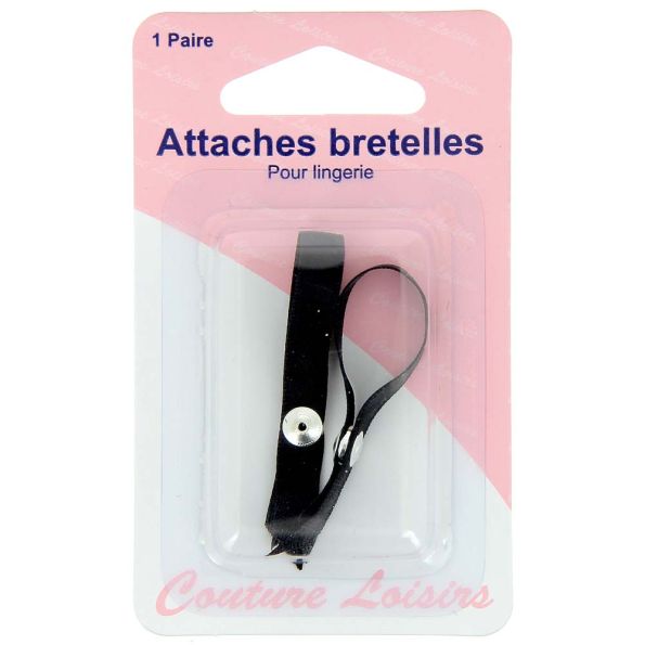 Attachettes lingerie - Noir