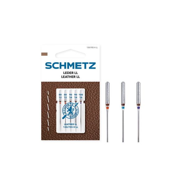 Aiguilles spécial Cuir assorties Schmetz 130/705 H LL x5