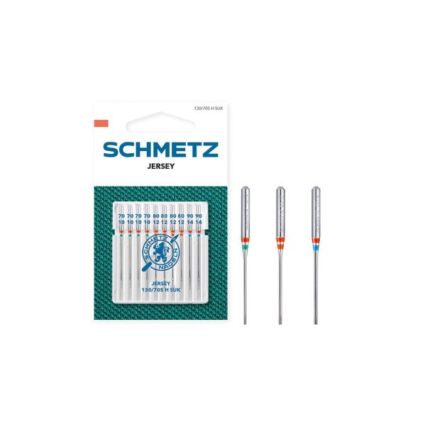 Aiguilles spécial Jersey assorties Schmetz 130/705 H SUK x10