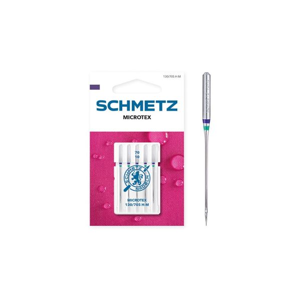 Aiguilles Microtex n° 70/10 Size Schmetz 130/705 H-M x5