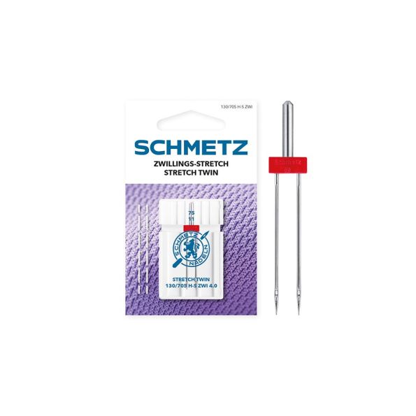 Aiguilles doubles Schmetz spécial Stretch 130/705 H-S 4.0 x1