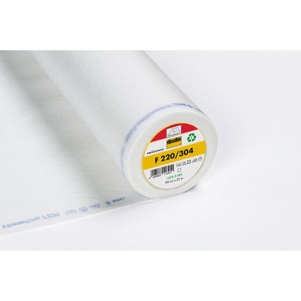 Entoilage Thermocollant Vlieseline F220 Blanc - Par 10 cm