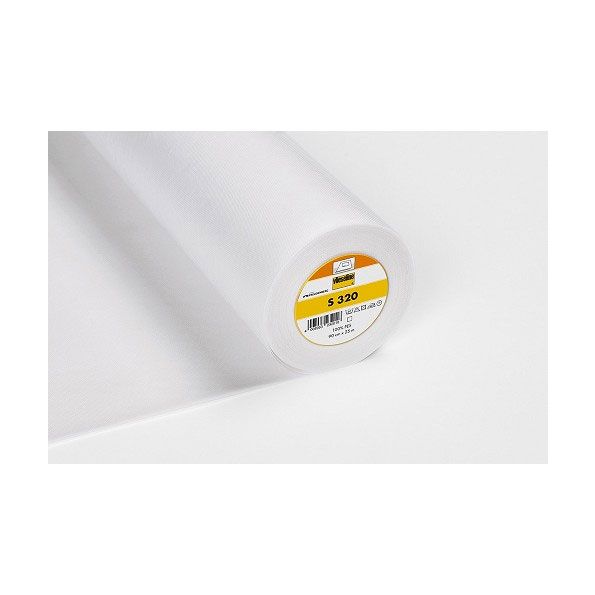 Entoilage Thermocollant Vlieseline S320 Blanc - Par 10 cm