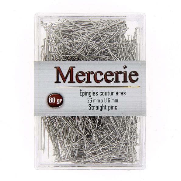 Epingles couturière - Boîte de 80 g