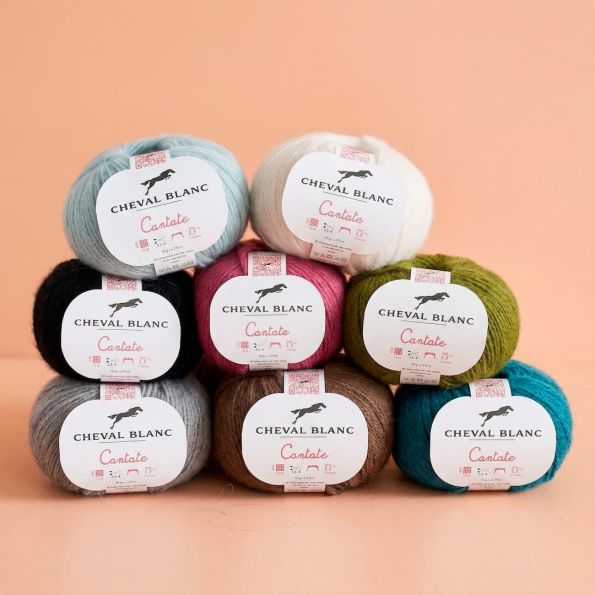 Fil Laine et Mohair Cheval Blanc Cantate - 8 Couleurs