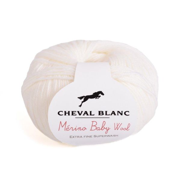 Fil Laine layette Cheval Blanc Mérino Baby Wool - 7 Couleurs