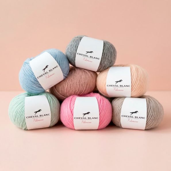 Fil de Coton Laine et Alpaga Cheval Blanc Palomino - 7 Couleurs