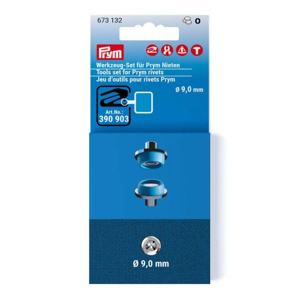 Jeu d'outils pour rivets Vario Creative Tool Prym - 9 mm