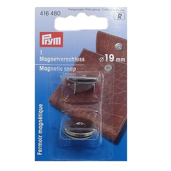 Fermoir magnétique 19 mm Prym Argent