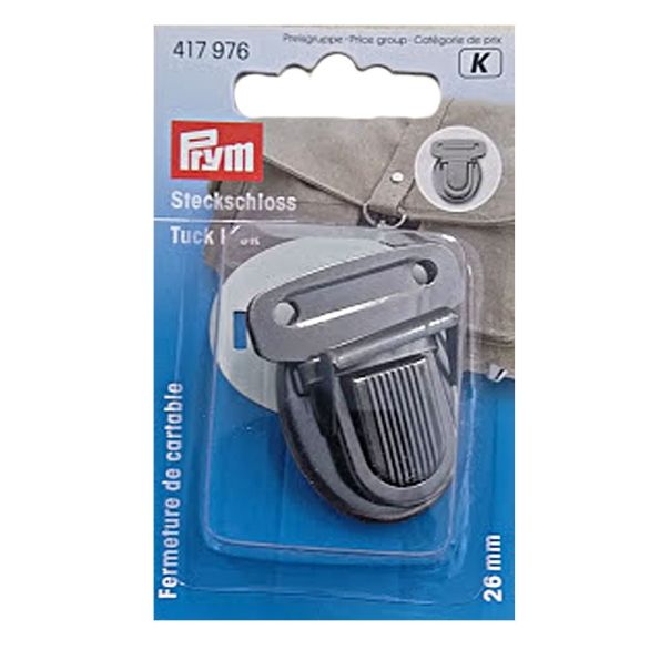 Fermeture de cartable 26 mm Prym Argent antique