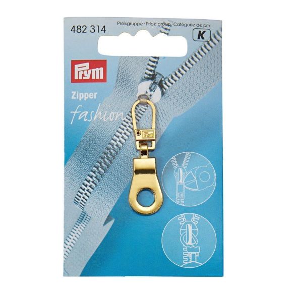 Tirette pour fermeture éclair Prym Fashion Oeillet Or