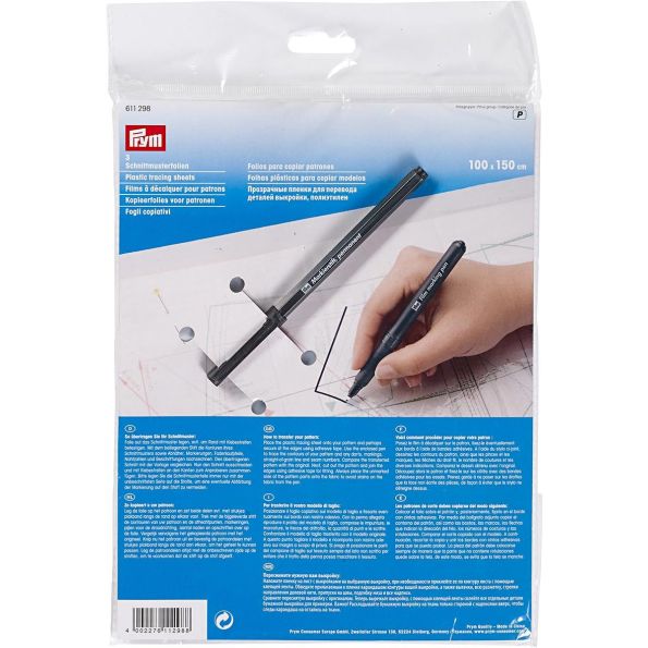 Film à décalquer pour patrons transparent Prym