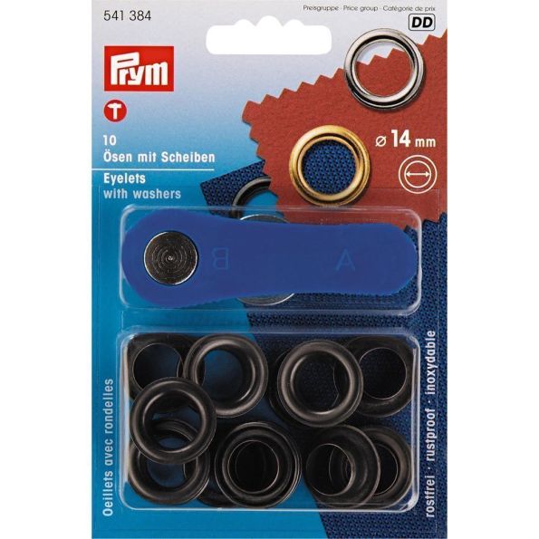 Oeillets En Laiton 15mm Ronds Avec Rondelles - Quantité Au Choix - Pour Artisanat Et Réparation