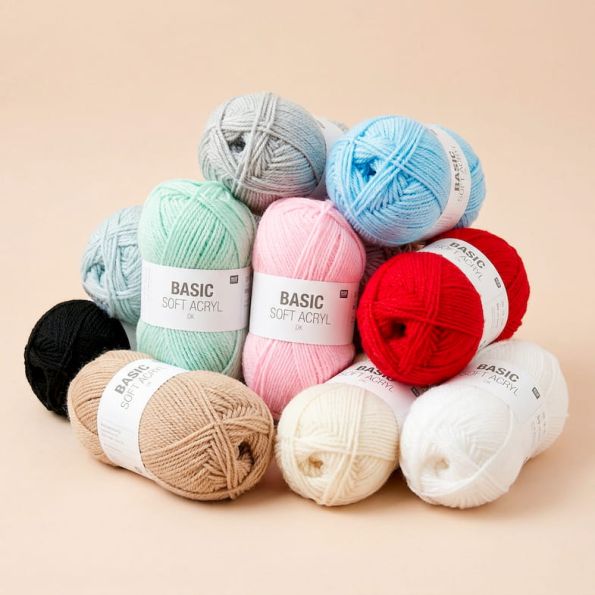 Fil Basic soft acryl dk Rico Design - 9 Couleurs