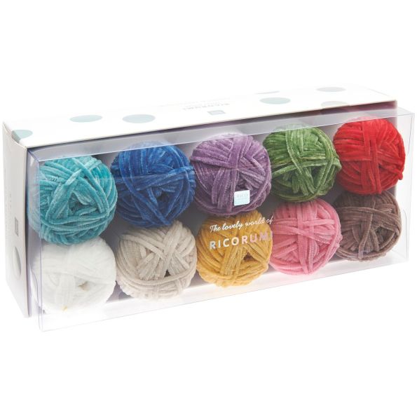 Coffret de 10 pelotes Ricorumi Nilli Nilli rainbow - Rico Design